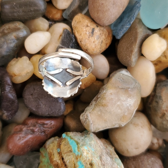 Vintage Sterling Turquoise Ring - Picture 5 of 5